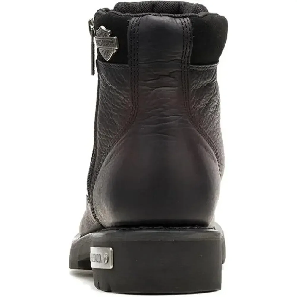 HARLEY-DAVIDSON Men's Chipman Leather Riding Boots Zip Boots Hard Toe Size 8